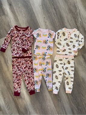 Assorted Set of Three Baby Girl Pajamas